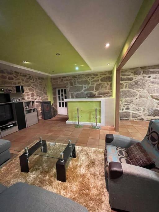 Chalet Casa Con Piscina En Arbo Vigo Buitenkant foto